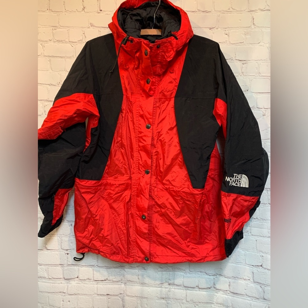 Vintage The North Face Gortex Wind Stopper Ski Red Jacket Size S 40”​
